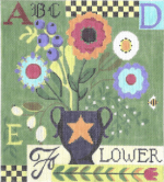 Kelly Clark Needlepoint - Flower Sampler